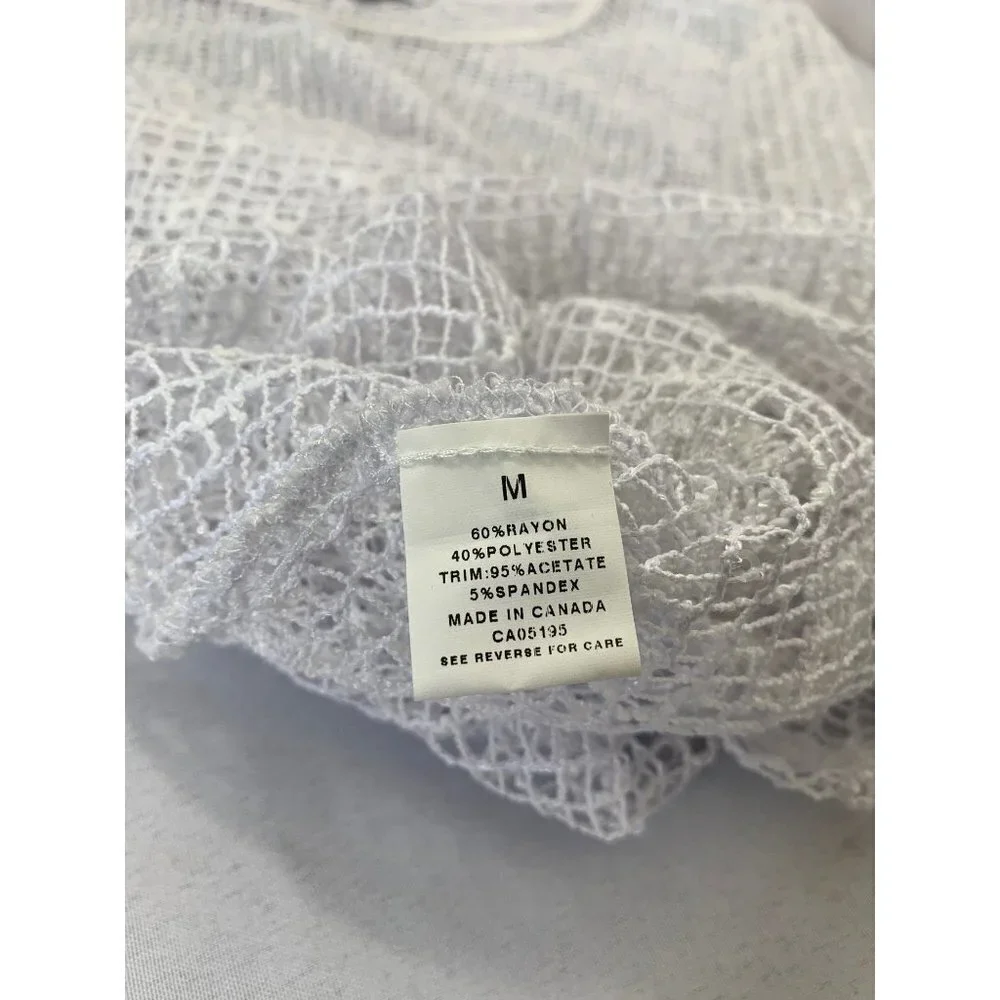 Draper's & Damon's Women's Fishnet Hole Top - Picture 5 of 6